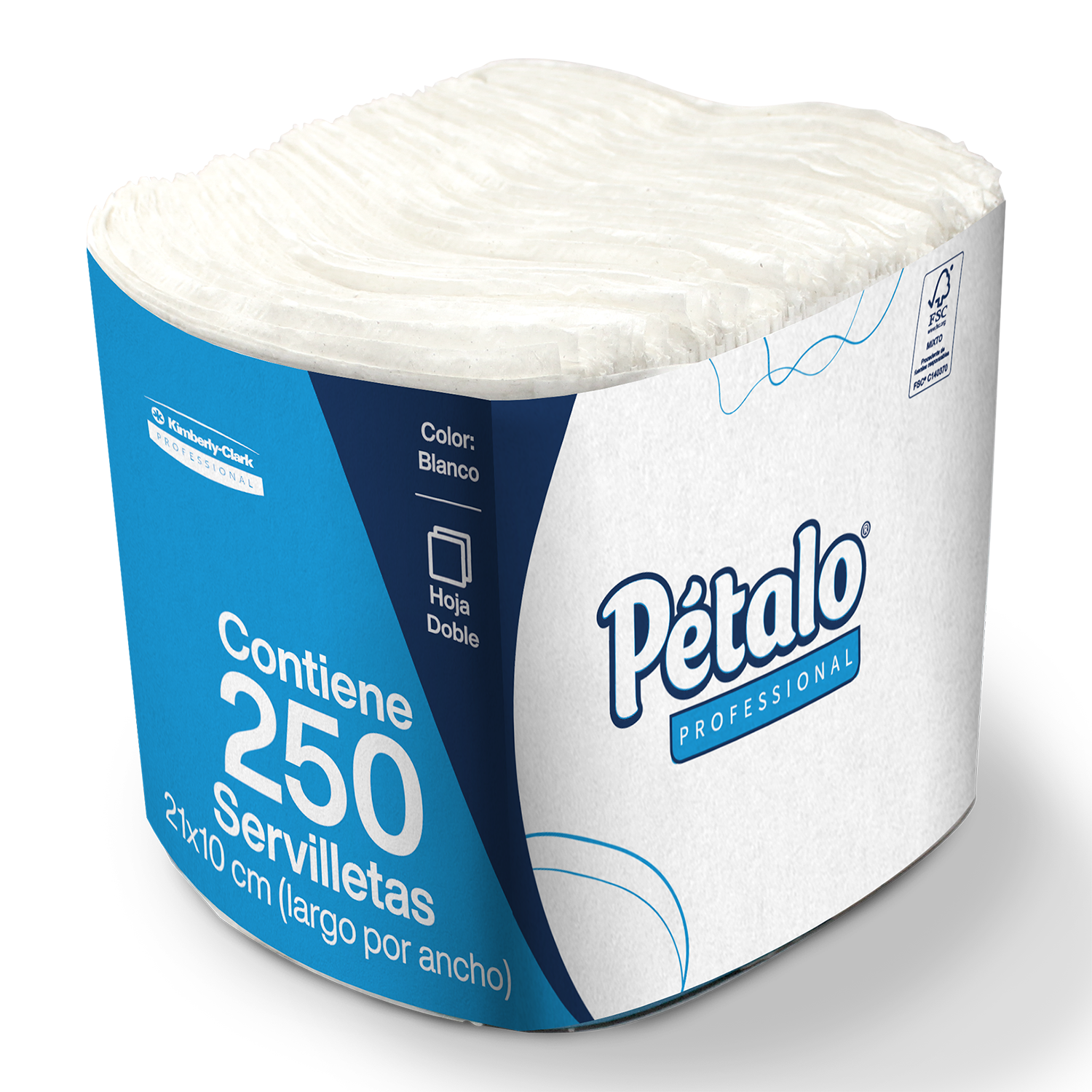 Servilleta Pétalo® Interdoblada Jr 24 paq con 250 servilletas